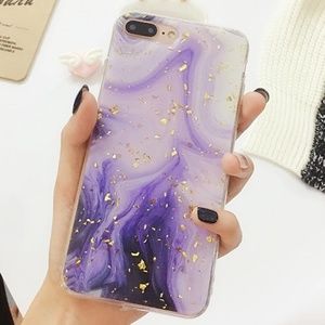 Accessories - NEW iPhone 7/8 Purple and Gold Foil Case Accessories - NEW iPhone 7/8 Purple and Gold Foil Case